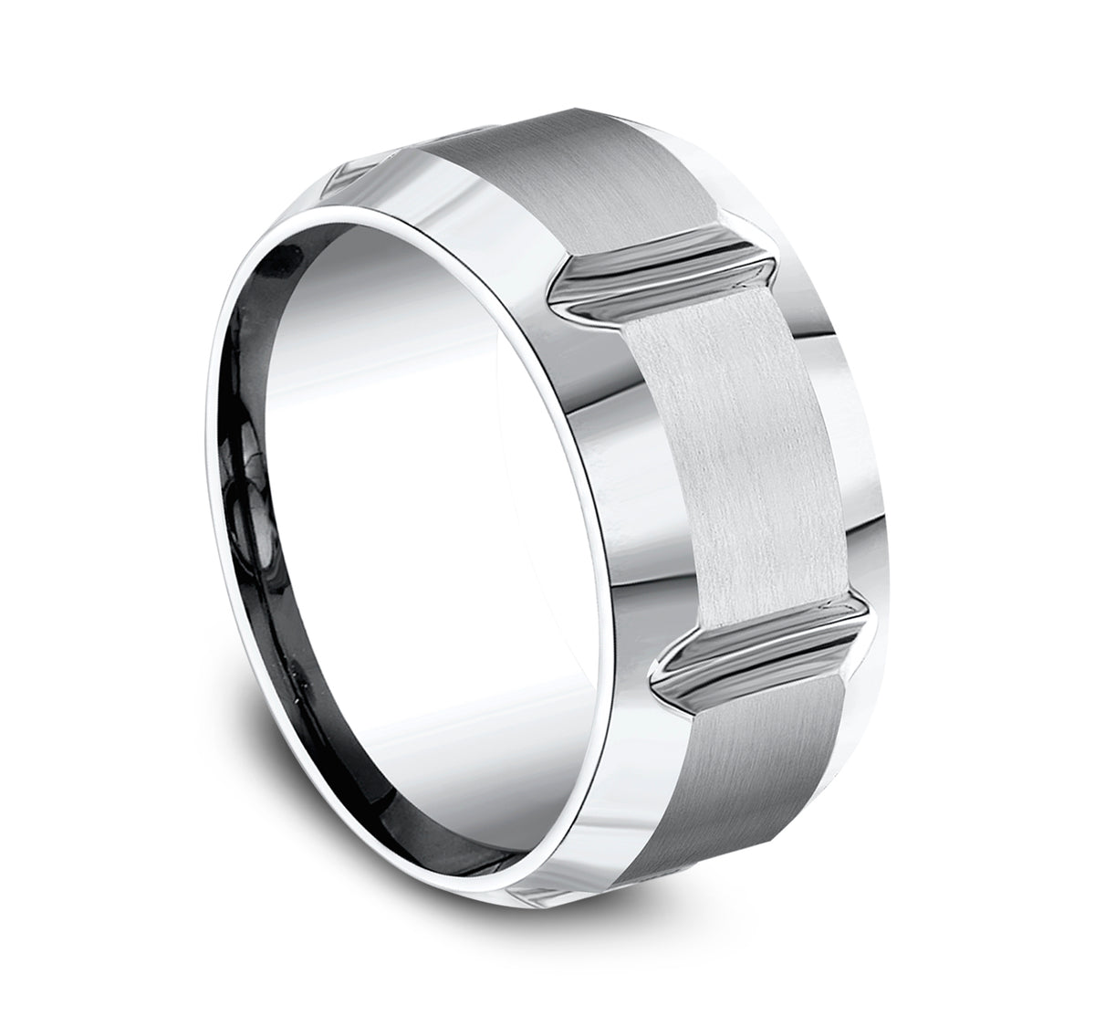 THE BARBARIAN 10mm Cobalt White Benchmark men's wedding band