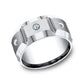 THE SIEGE 10mm Cobalt White Benchmark men's wedding band