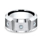 THE SIEGE 10mm Cobalt White Benchmark men's wedding band