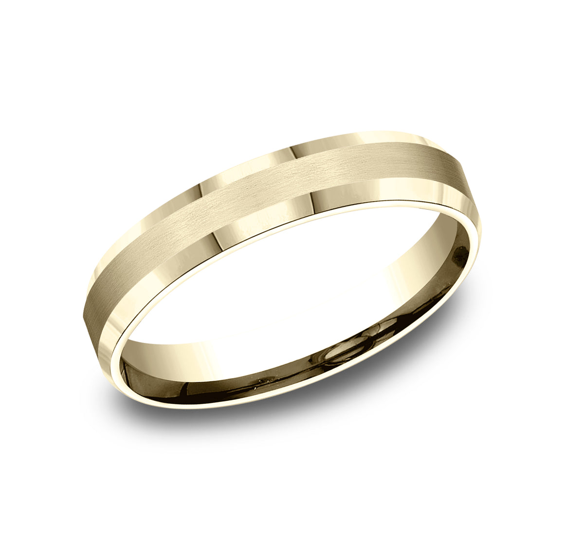 THE CHANCELLOR 4mm 14K Yellow Benchmark men's wedding band