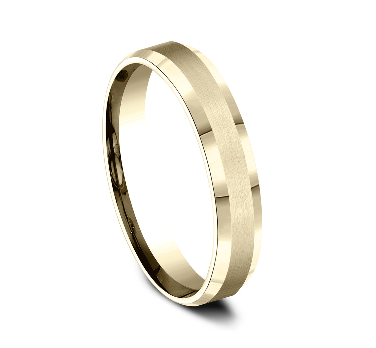 THE CHANCELLOR 4mm 14K Yellow Benchmark men's wedding band