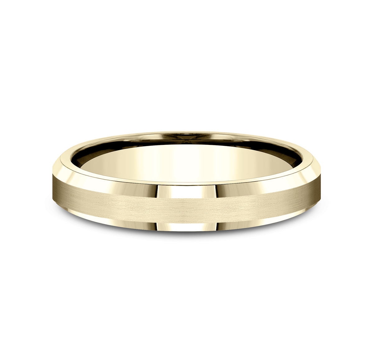 THE CHANCELLOR 4mm 14K Yellow Benchmark men's wedding band