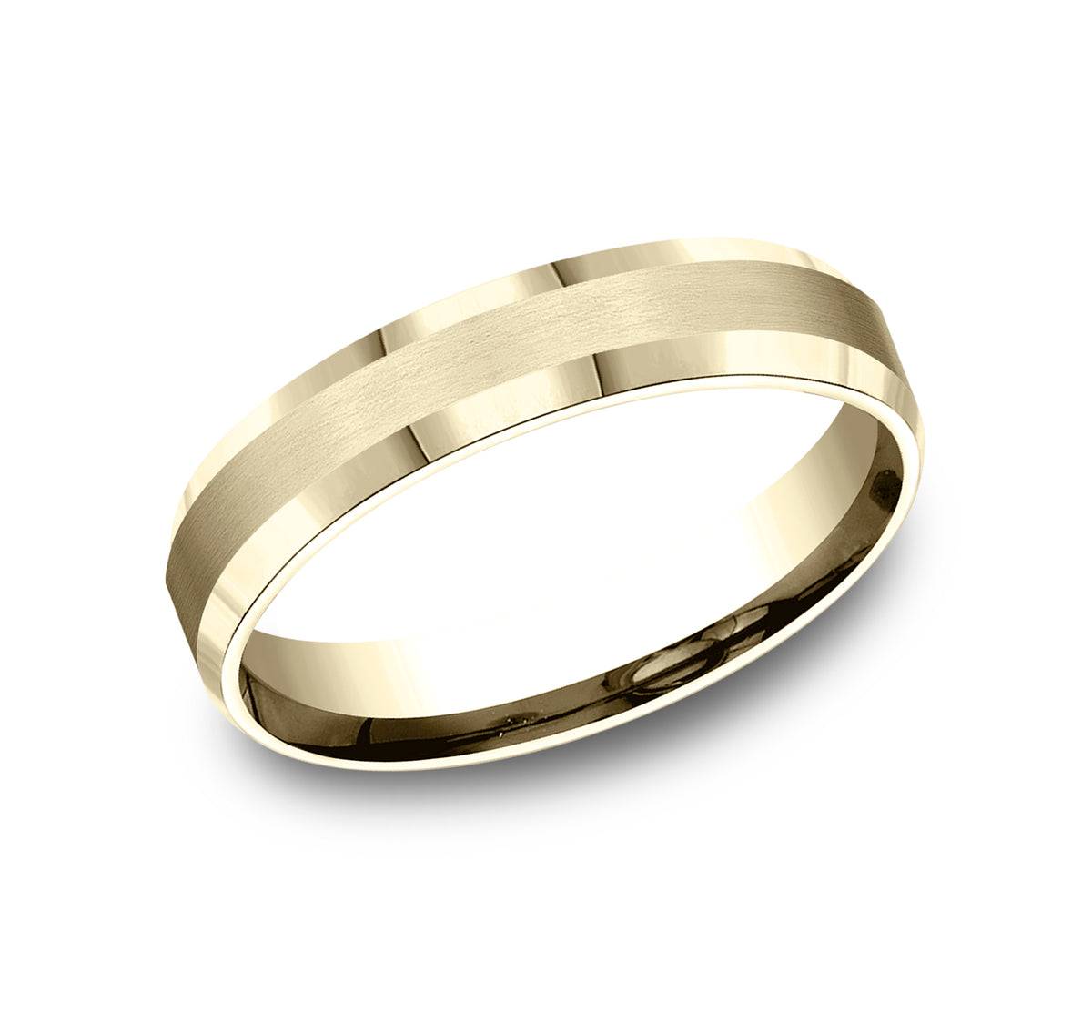 THE CHANCELLOR 4mm 14K Yellow Benchmark men's wedding band