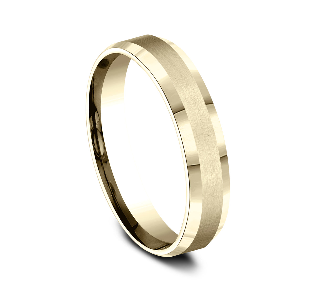 THE CHANCELLOR 4mm 14K Yellow Benchmark men's wedding band