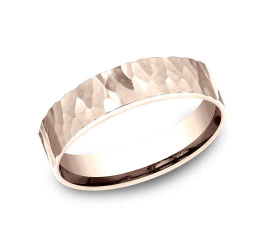 THE TAYLOR 5mm 14K Rose Benchmark men's wedding band