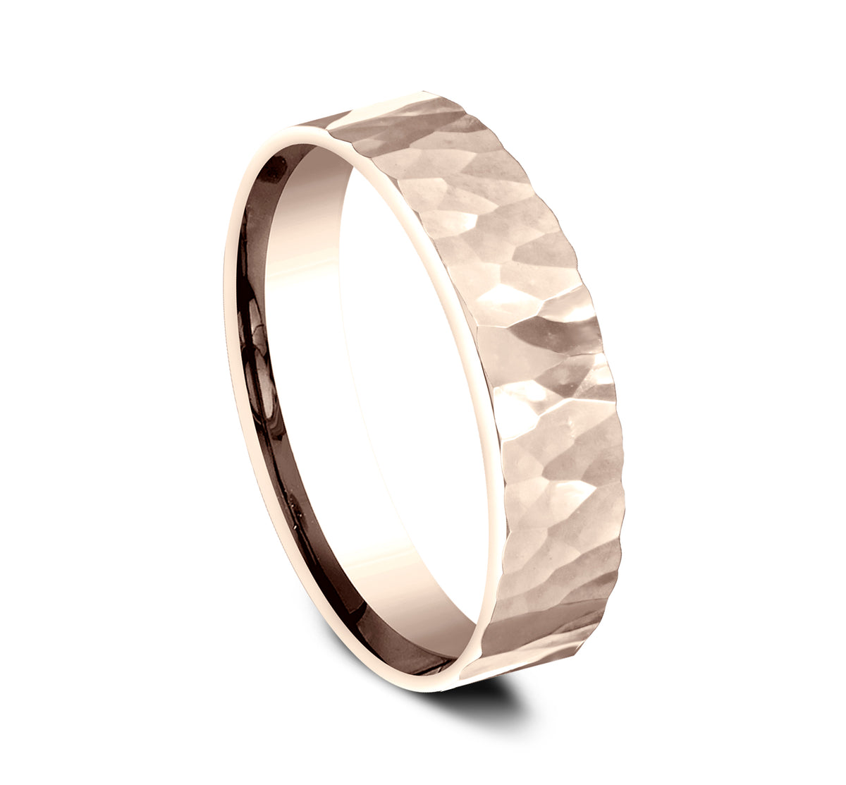 THE TAYLOR 5mm 14K Rose Benchmark men's wedding band