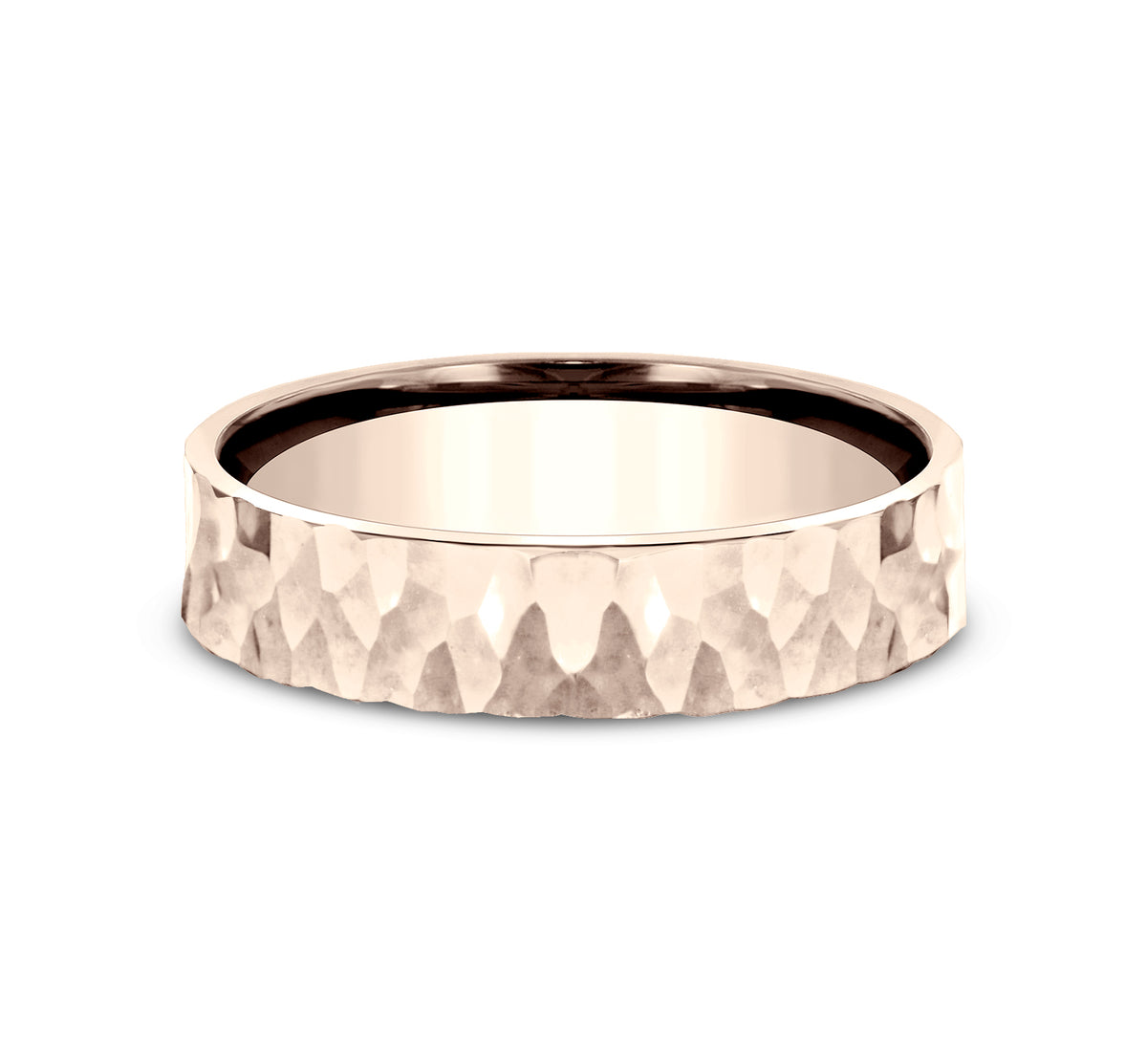 THE TAYLOR 5mm 14K Rose Benchmark men's wedding band