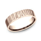 THE DREDGER 5mm 14K Rose Benchmark men's wedding band