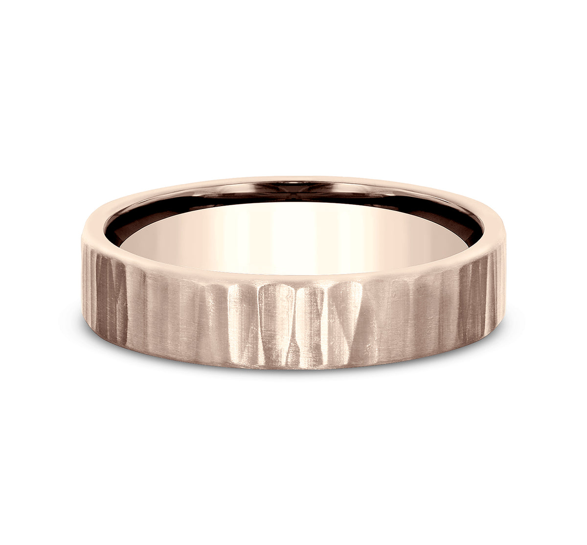 THE DREDGER 5mm 14K Rose Benchmark men's wedding band