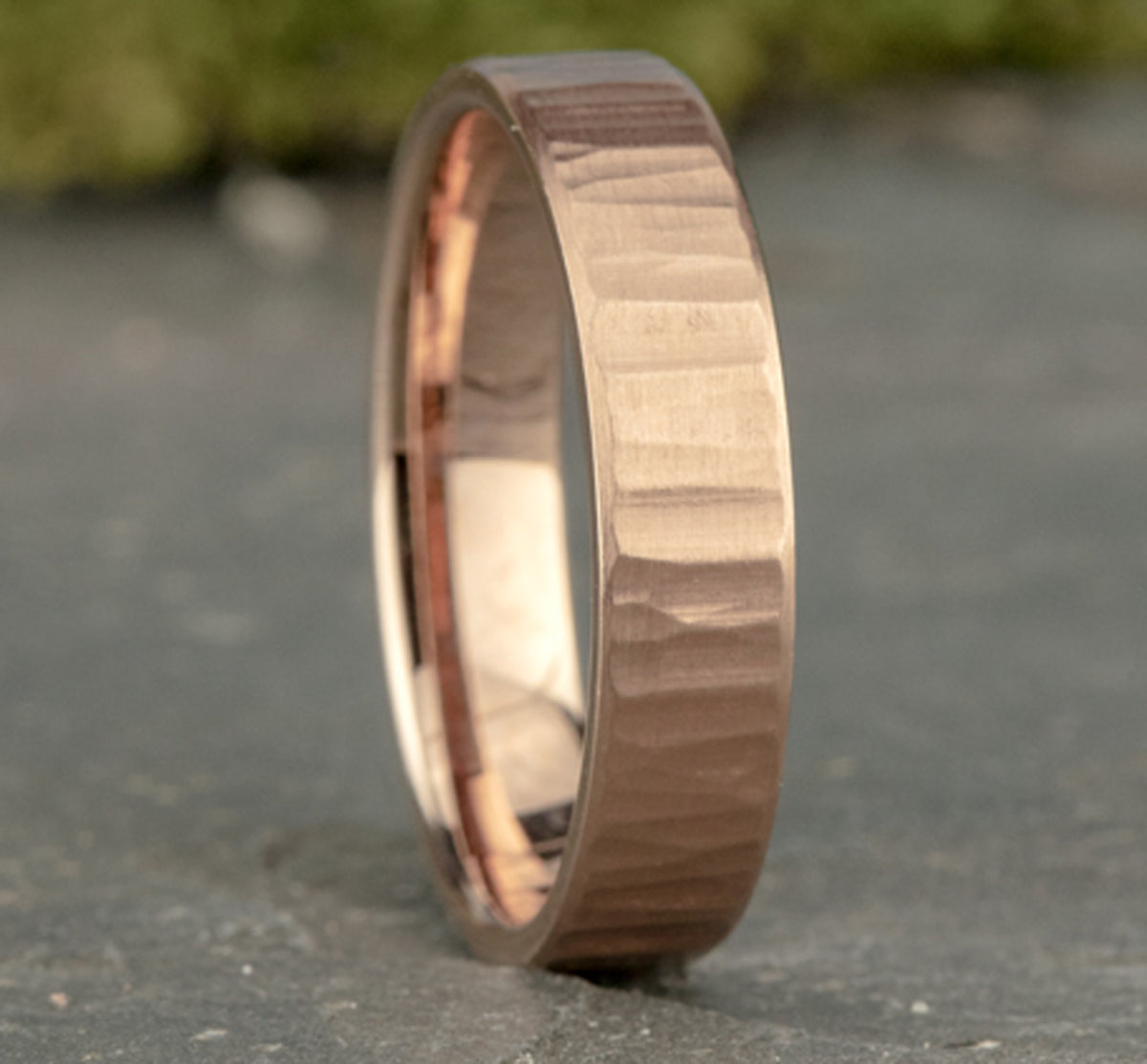 THE DREDGER 5mm 14K Rose Benchmark men's wedding band
