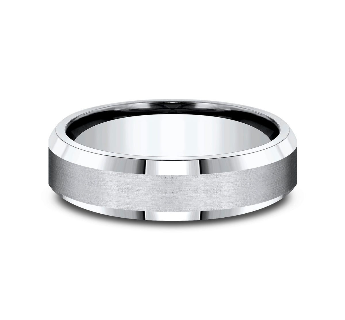 THE CHANCELLOR 6mm Cobalt White Benchmark men's wedding band