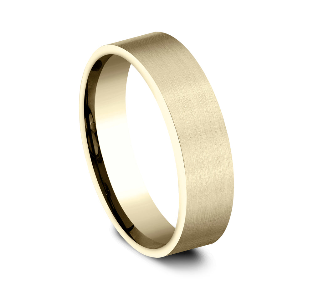 THE LIEUTENANT 6mm 14K Yellow Benchmark men's wedding band