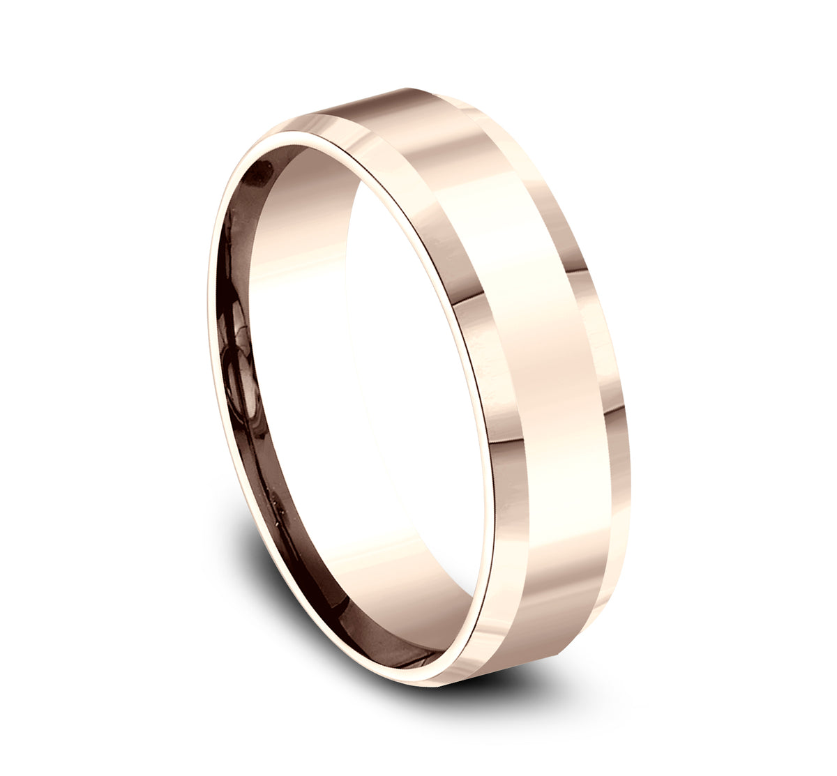 THE HIGHLAND 6mm 14K Rose Benchmark men's wedding band