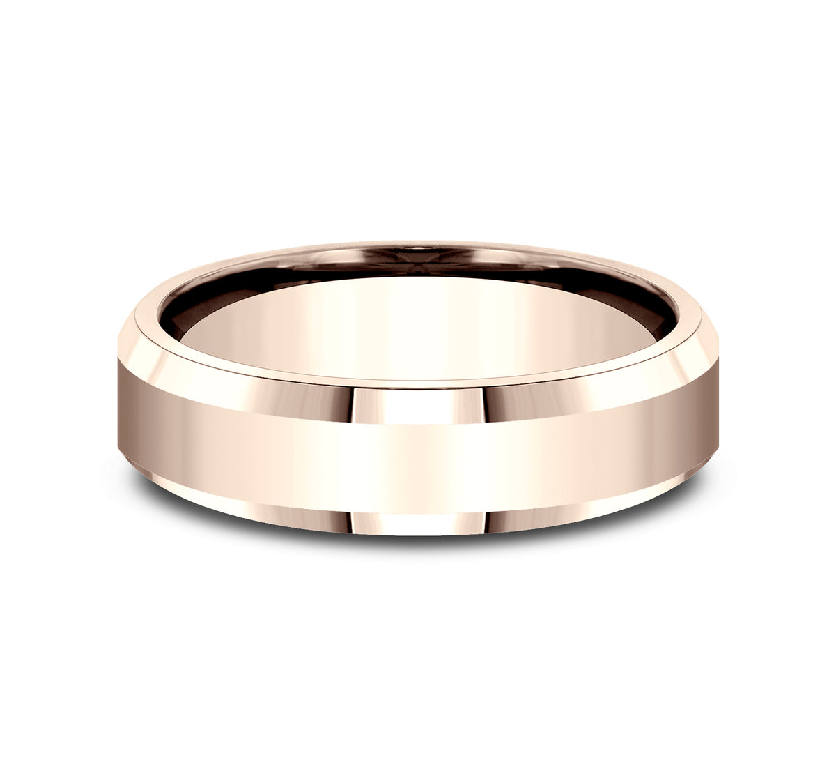 THE HIGHLAND 6mm 14K Rose Benchmark men's wedding band