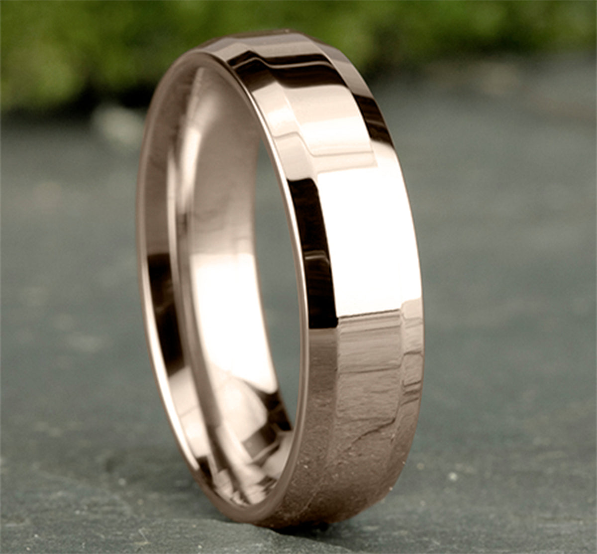 THE HIGHLAND 6mm 14K Rose Benchmark men's wedding band