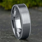THE BOMBER 6mm 14K White Benchmark men's wedding band