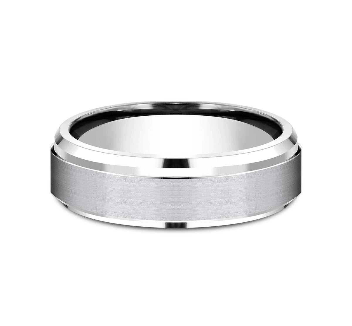 THE DUKE 9mm Cobalt White Benchmark men's wedding band