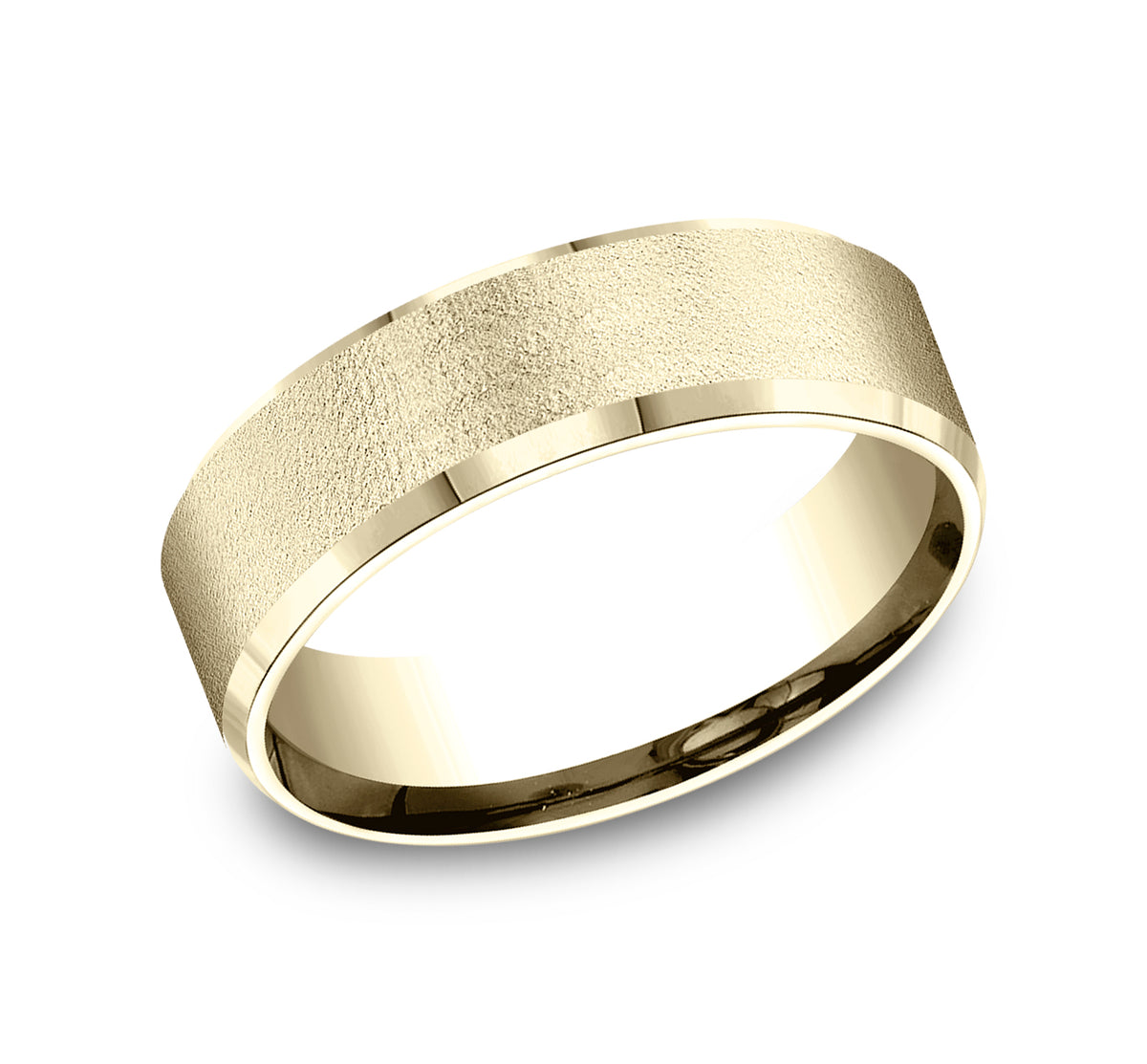 THE MAJOR 7mm 14K Yellow Benchmark men's wedding band