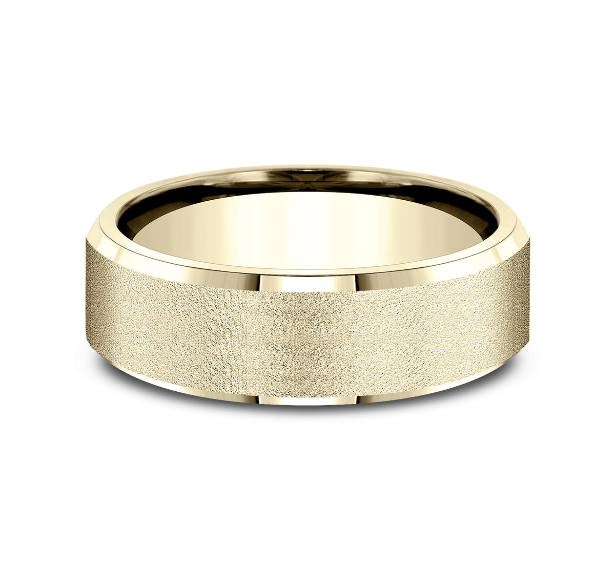 THE MAJOR 7mm 14K Yellow Benchmark men's wedding band