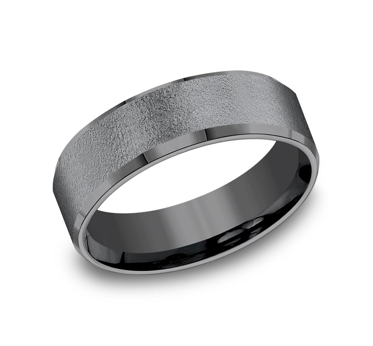THE MAJOR 7mm Tantalum Dark Benchmark men's wedding band