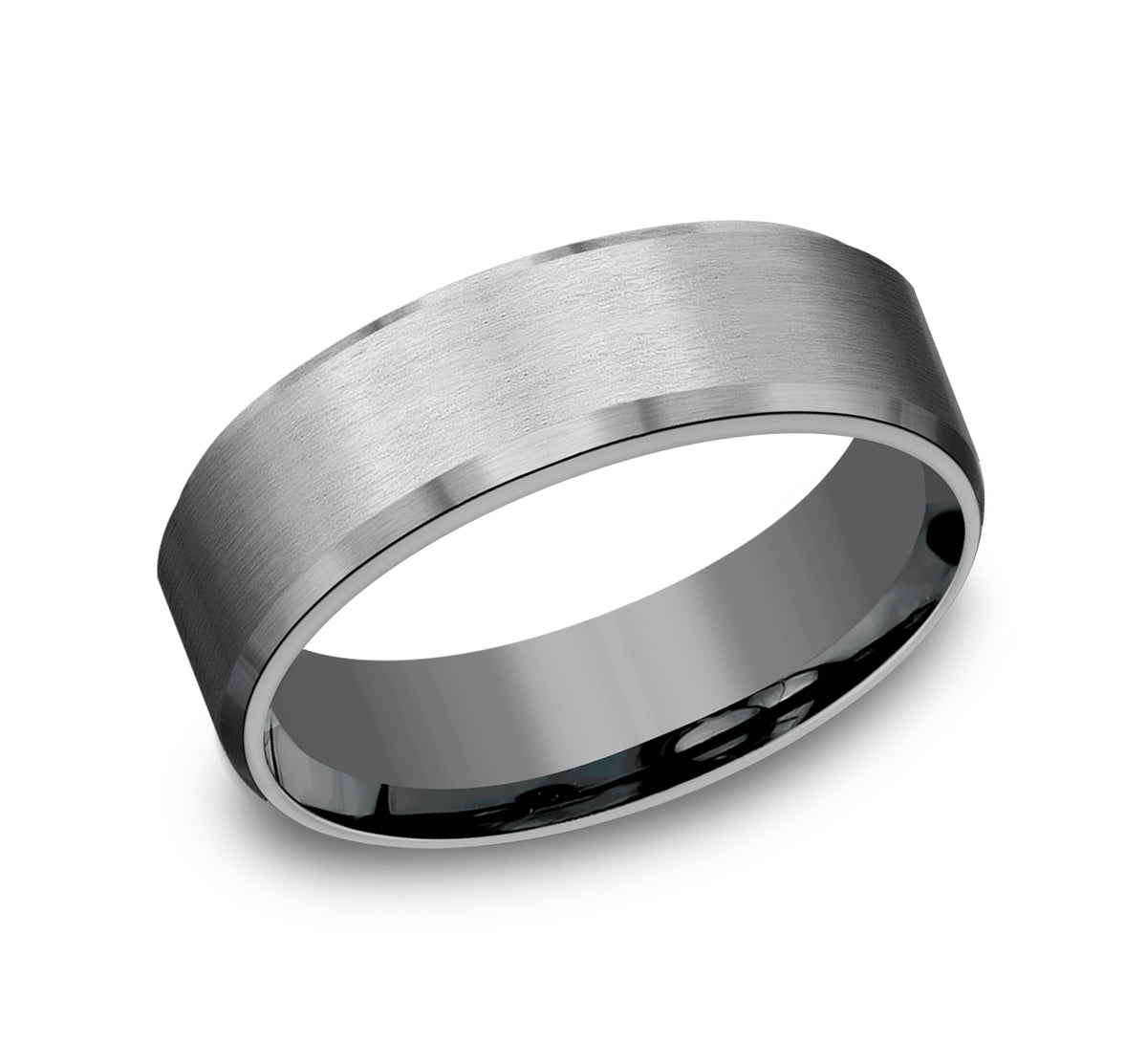 THE NOBLEMAN 7mm Tantalum Grey Benchmark men's wedding band