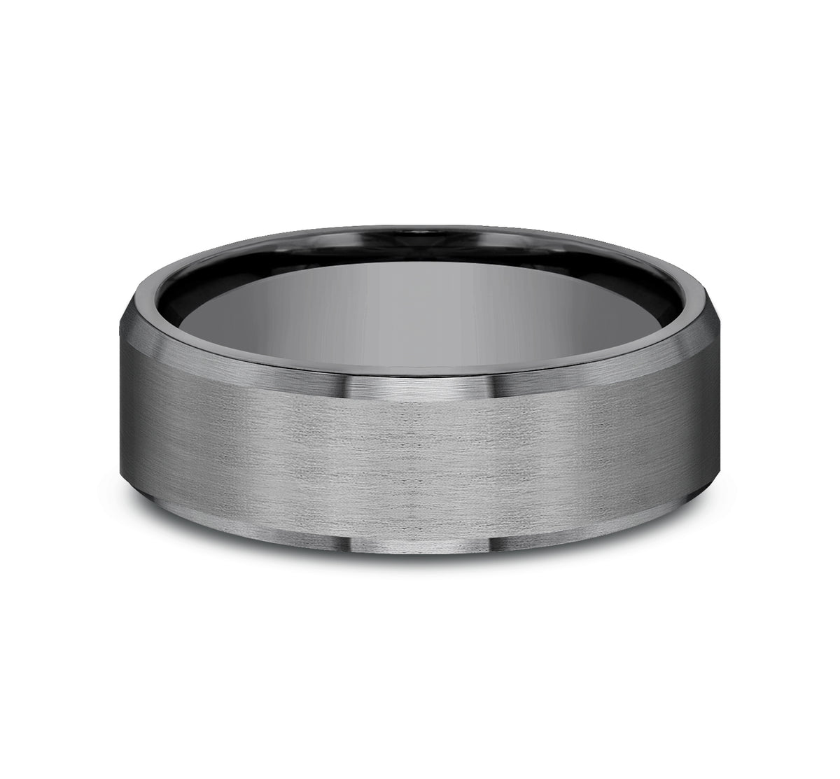 THE NOBLEMAN 7mm Tantalum Dark Benchmark men's wedding band