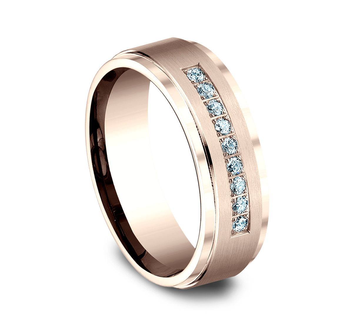 THE ARCHDUKE 7mm 14K Rose Benchmark men's wedding band
