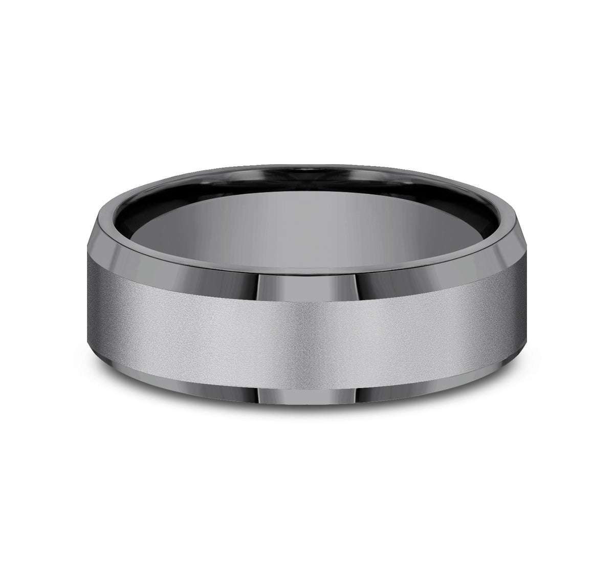 THE CHANCELLOR 7mm Tantalum Dark Benchmark men's wedding band
