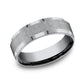 THE OFFICER 7mm Tantalum Grey Benchmark men's wedding band