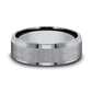 THE OFFICER 7mm Tantalum Grey Benchmark men's wedding band