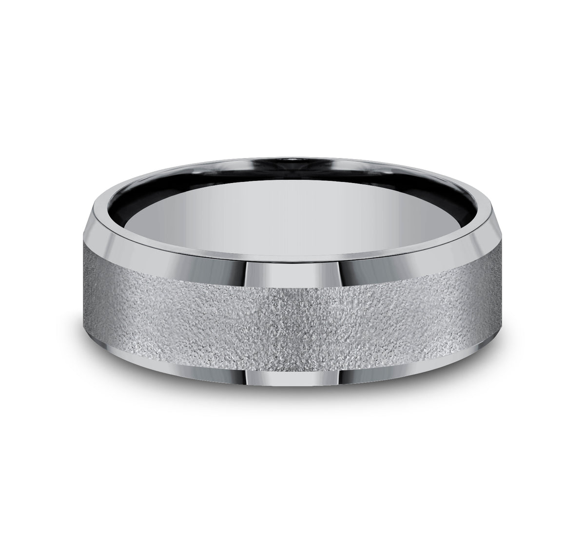 THE ALPHA 7mm Tantalum Grey Benchmark men's wedding band