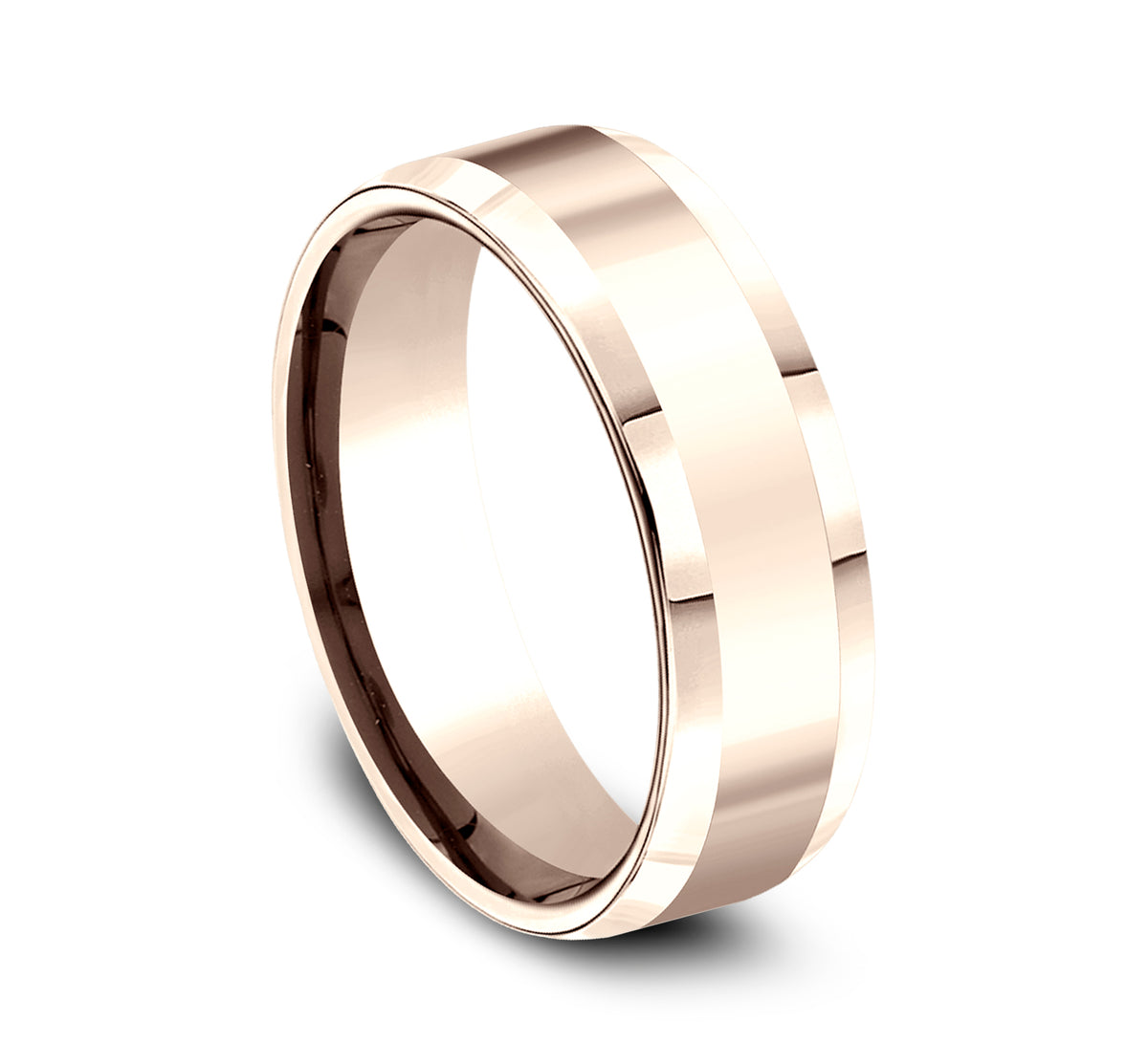 THE HIGHLAND 6mm 14K Rose Benchmark men's wedding band