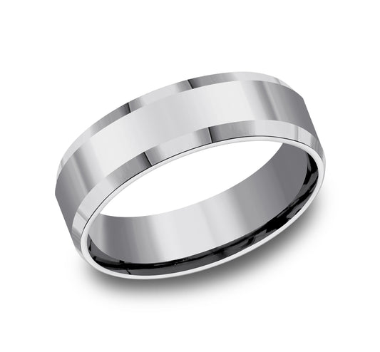 THE HIGHLAND 7mm Tantalum Grey Benchmark men's wedding band