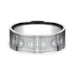 THE JOUST 7.5mm Cobalt White Benchmark men's wedding band