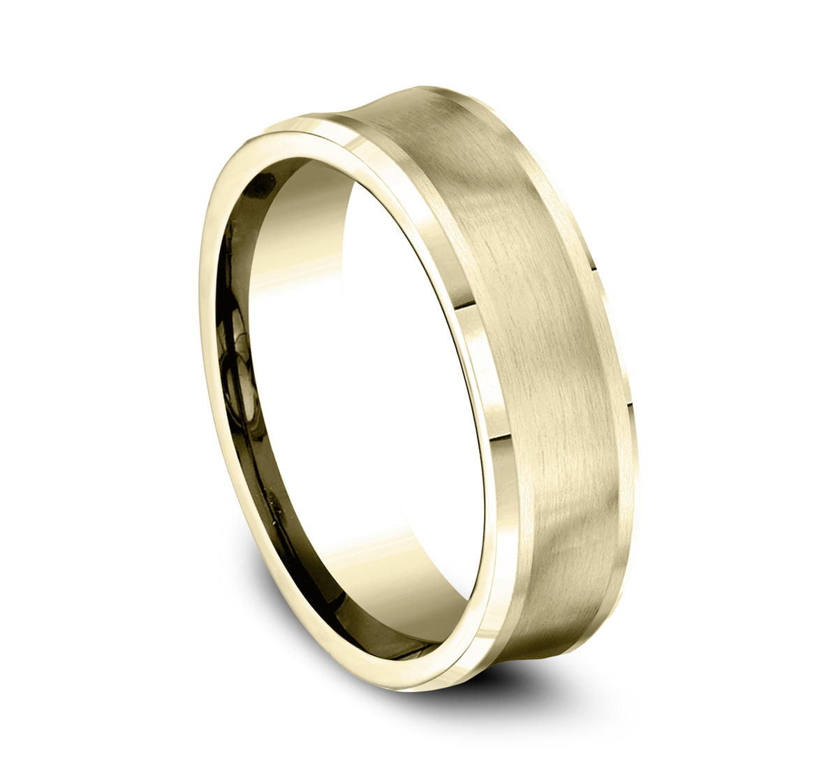 THE GROTTO 7.5mm 14K Yellow Benchmark men's wedding band