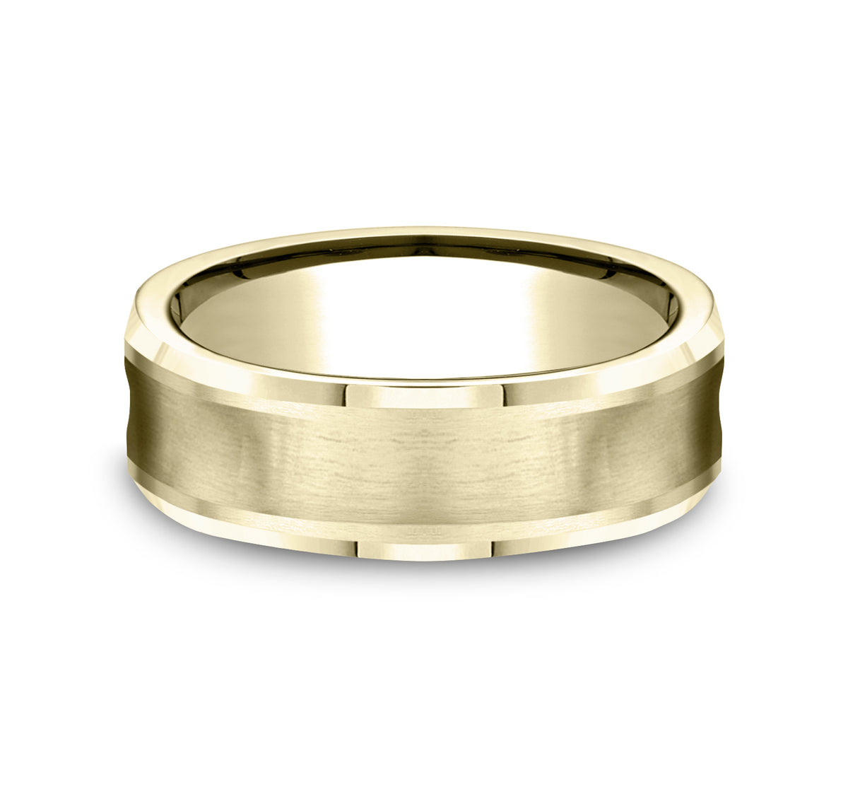 THE GROTTO 7.5mm 14K Yellow Benchmark men's wedding band