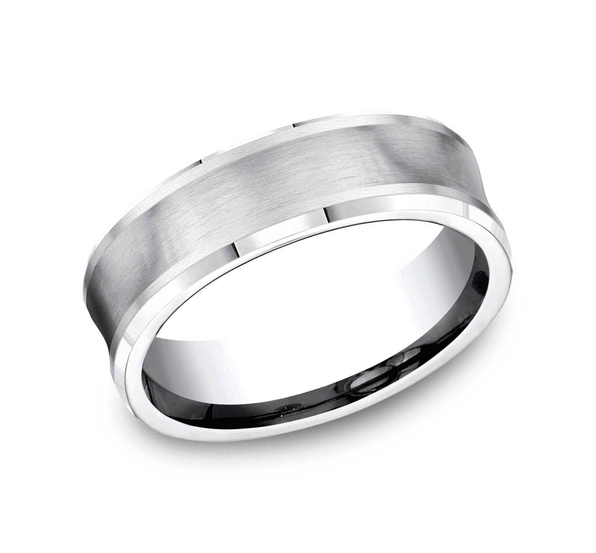 THE GROTTO 7.5mm Cobalt White Benchmark men's wedding band