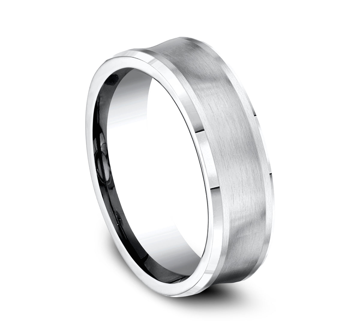 THE GROTTO 7.5mm Cobalt White Benchmark men's wedding band