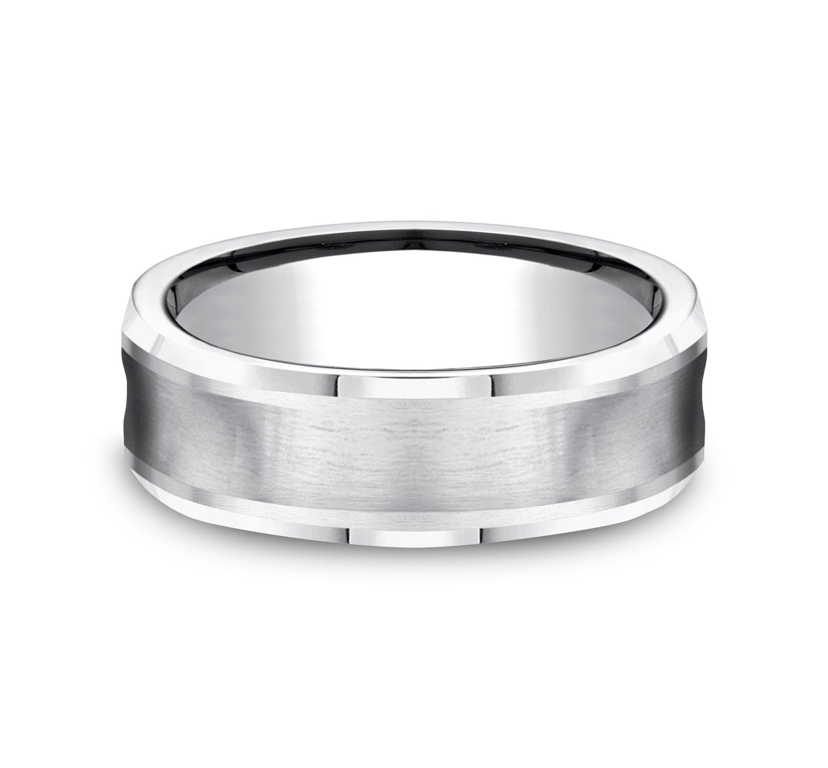 THE GROTTO 7.5mm Cobalt White Benchmark men's wedding band