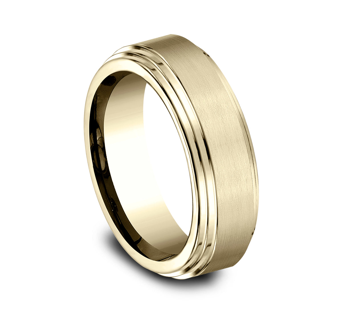 THE CADET 6mm 14K Yellow Benchmark men's wedding band
