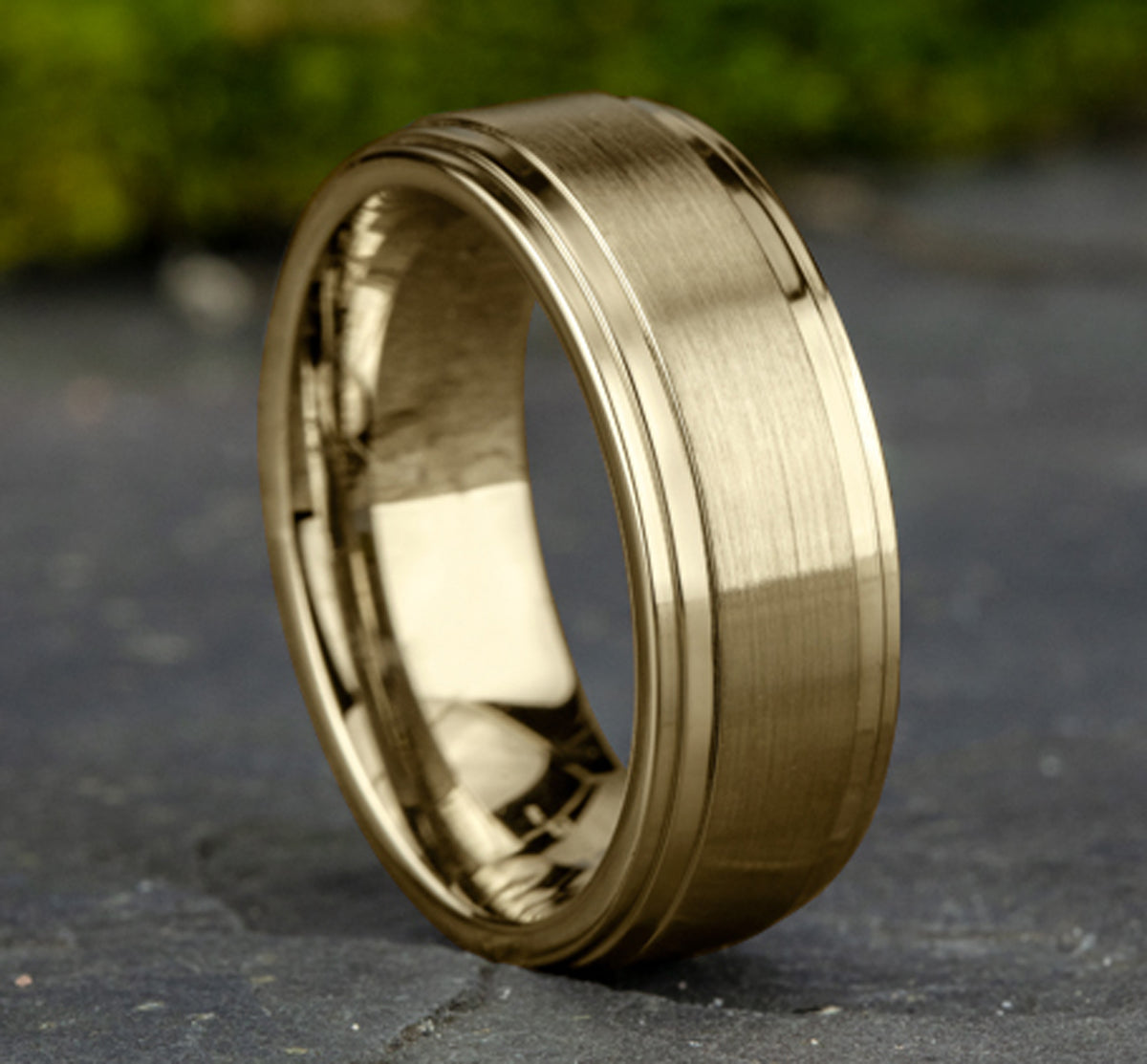 THE CADET 6mm 14K Yellow Benchmark men's wedding band