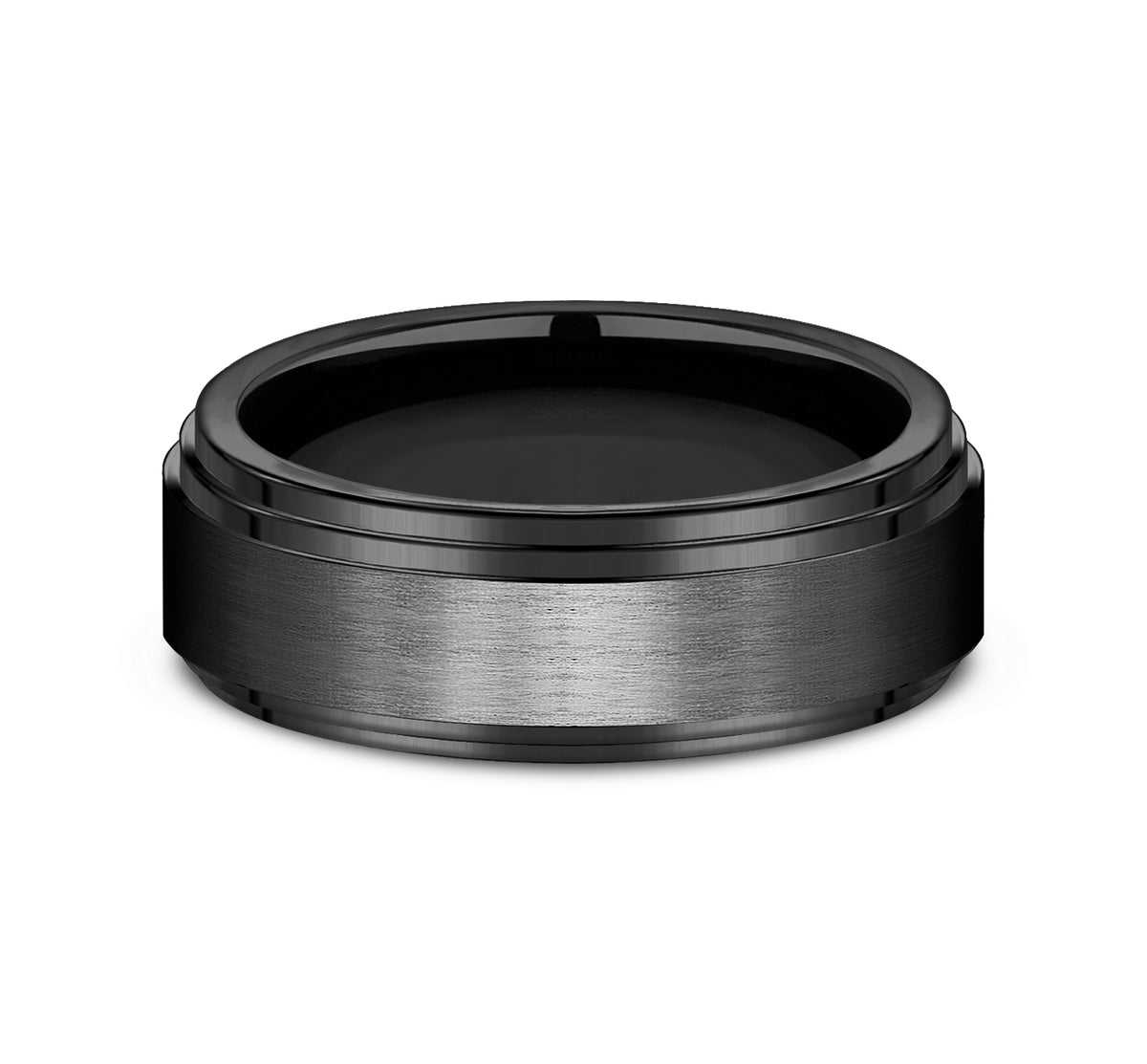 THE CADET 8mm Black Titanium Benchmark men's wedding band