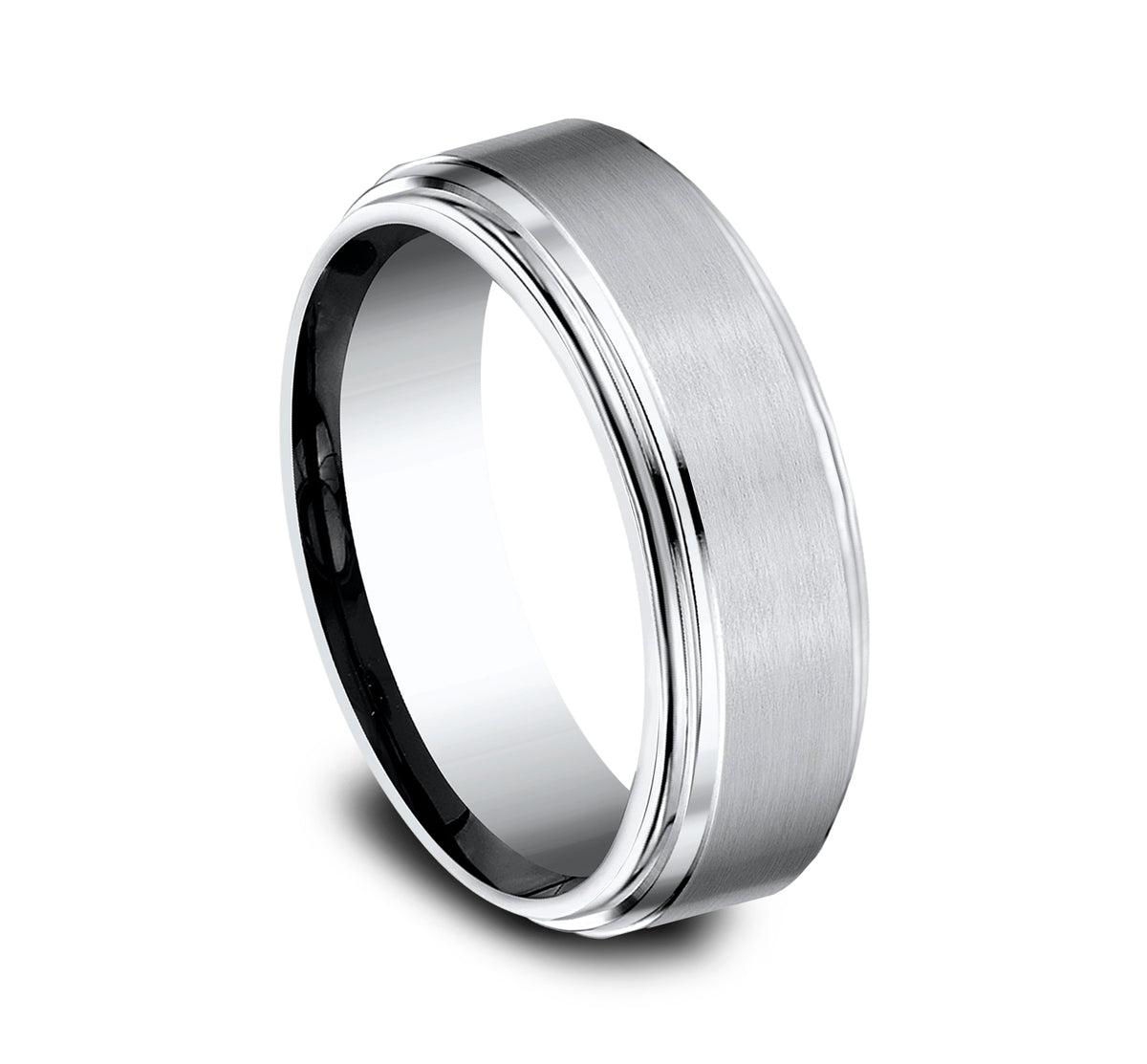 THE CADET 8mm Cobalt White Benchmark men's wedding band