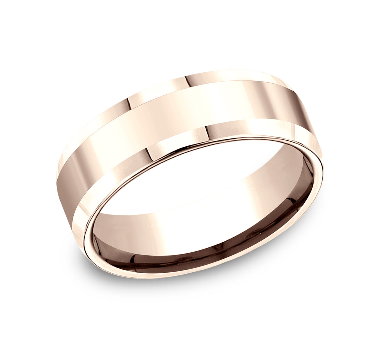 THE HIGHLAND 6mm 14K Rose Benchmark men's wedding band