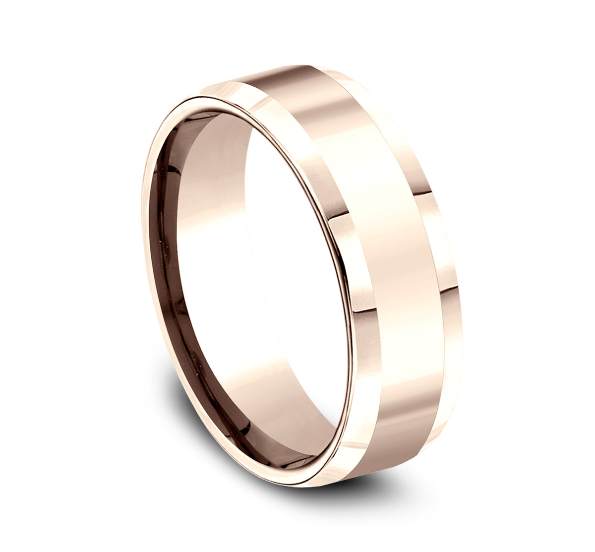 THE HIGHLAND 6mm 14K Rose Benchmark men's wedding band