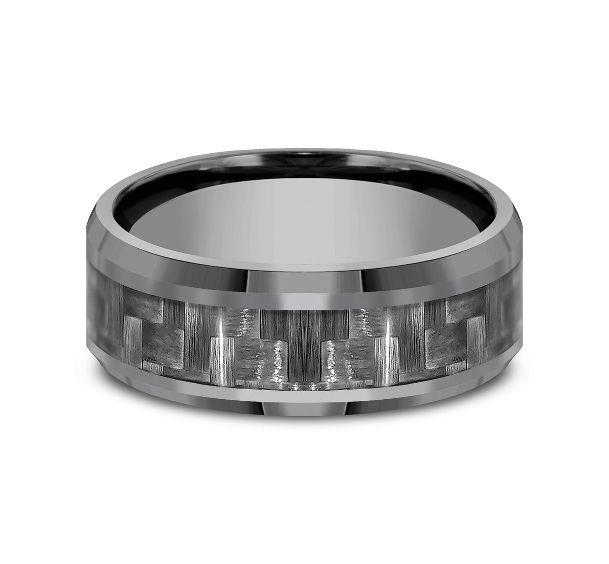 THE CHIEF 8mm Tantalum Dark/Carbon Fiber Grey Benchmark men's wedding band