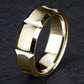 THE GAUNTLET 7.5mm 14K Yellow Benchmark men's wedding band