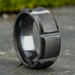 THE GAUNTLET 8mm Tantalum Dark Benchmark men's wedding band