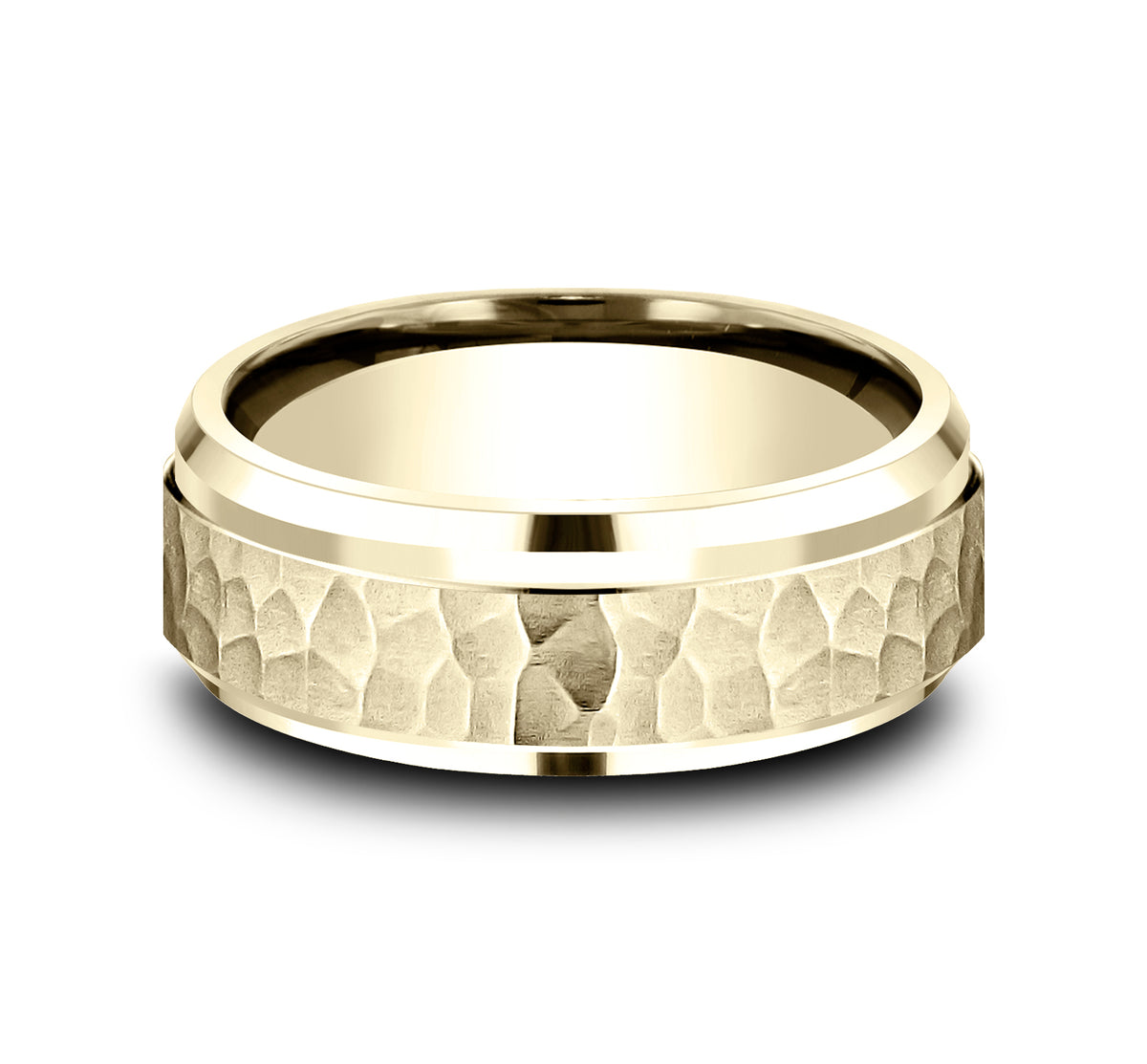 THE CAMINO 8mm 14K Yellow Benchmark men's wedding band