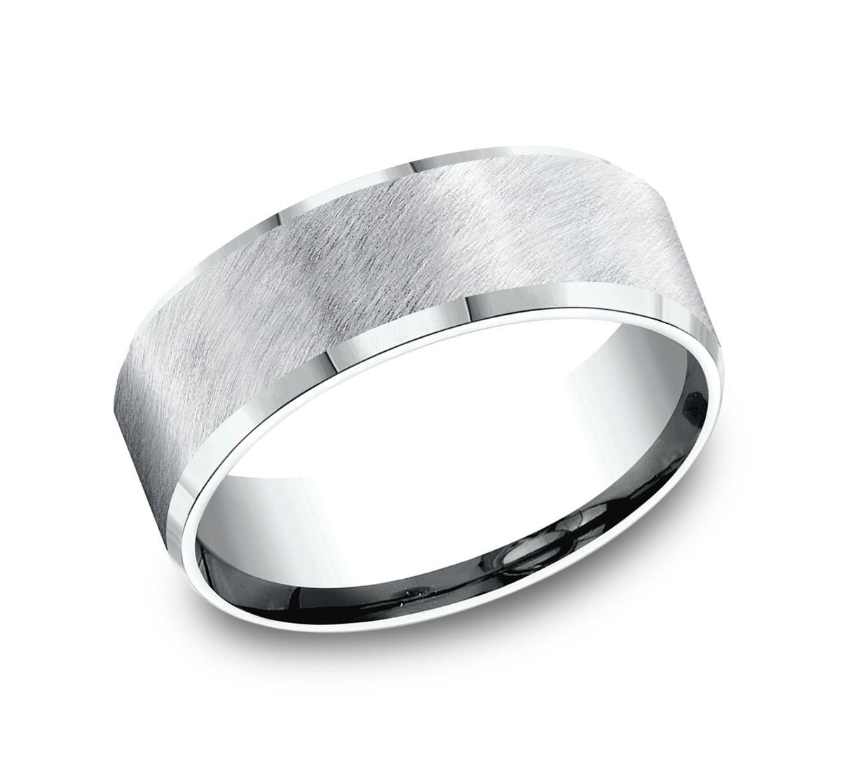 THE CAESAR 8mm Cobalt White Benchmark men's wedding band